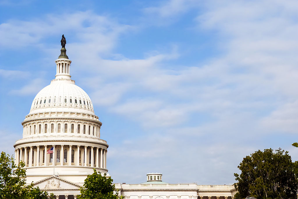 Image of a government building against a blue sky